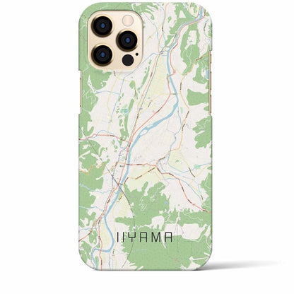 【飯山（長野県）】地図柄iPhoneケース（バックカバータイプ）