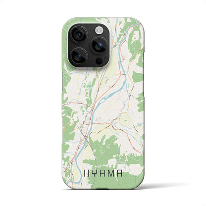 【飯山（長野県）】地図柄iPhoneケース（バックカバータイプ）