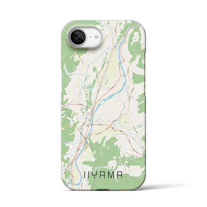 【飯山（長野県）】地図柄iPhoneケース（バックカバータイプ）