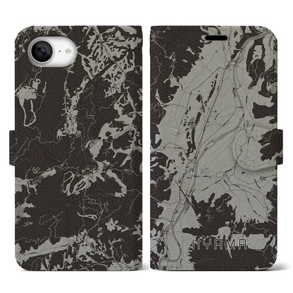 【飯山（長野県）】地図柄iPhoneケース（手帳タイプ）