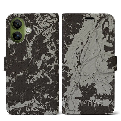 【飯山（長野県）】地図柄iPhoneケース（手帳タイプ）