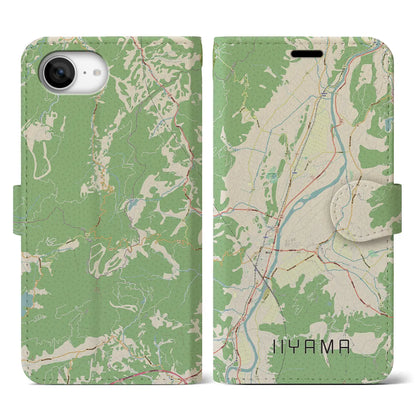 【飯山（長野県）】地図柄iPhoneケース（手帳タイプ）