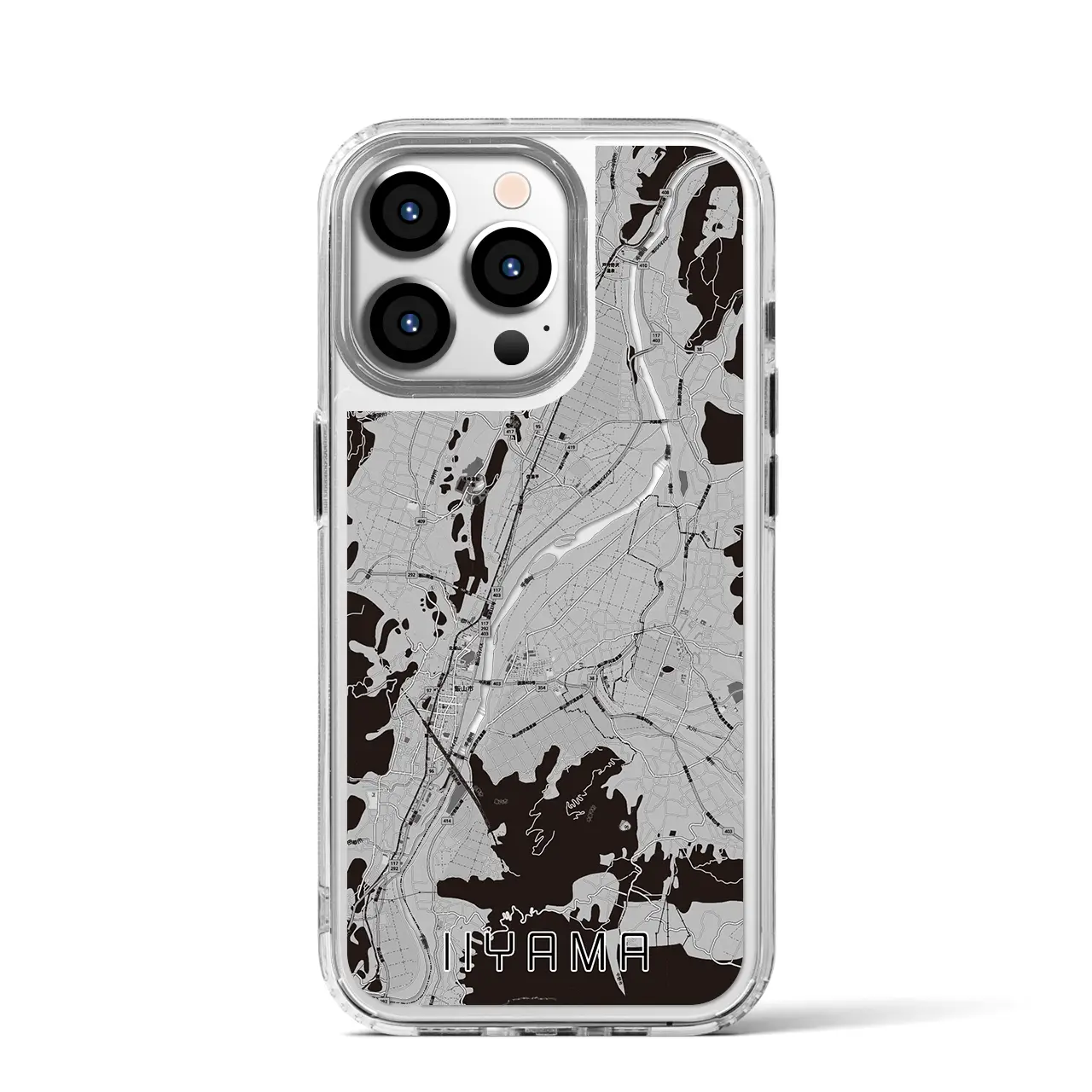 【飯山（長野県）】地図柄iPhoneケース（MagSafeタイプ）