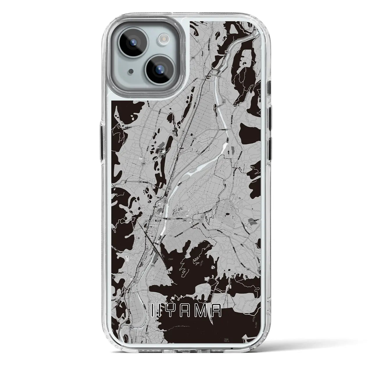 【飯山（長野県）】地図柄iPhoneケース（MagSafeタイプ）