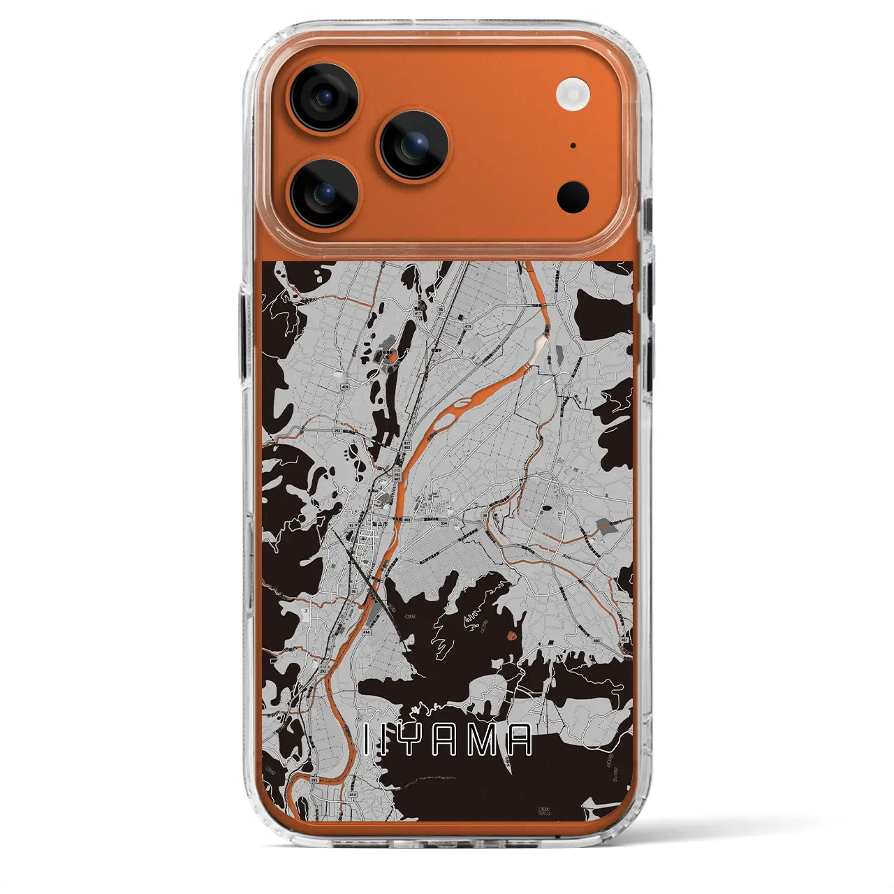 【飯山（長野県）】地図柄iPhoneケース（MagSafeタイプ）