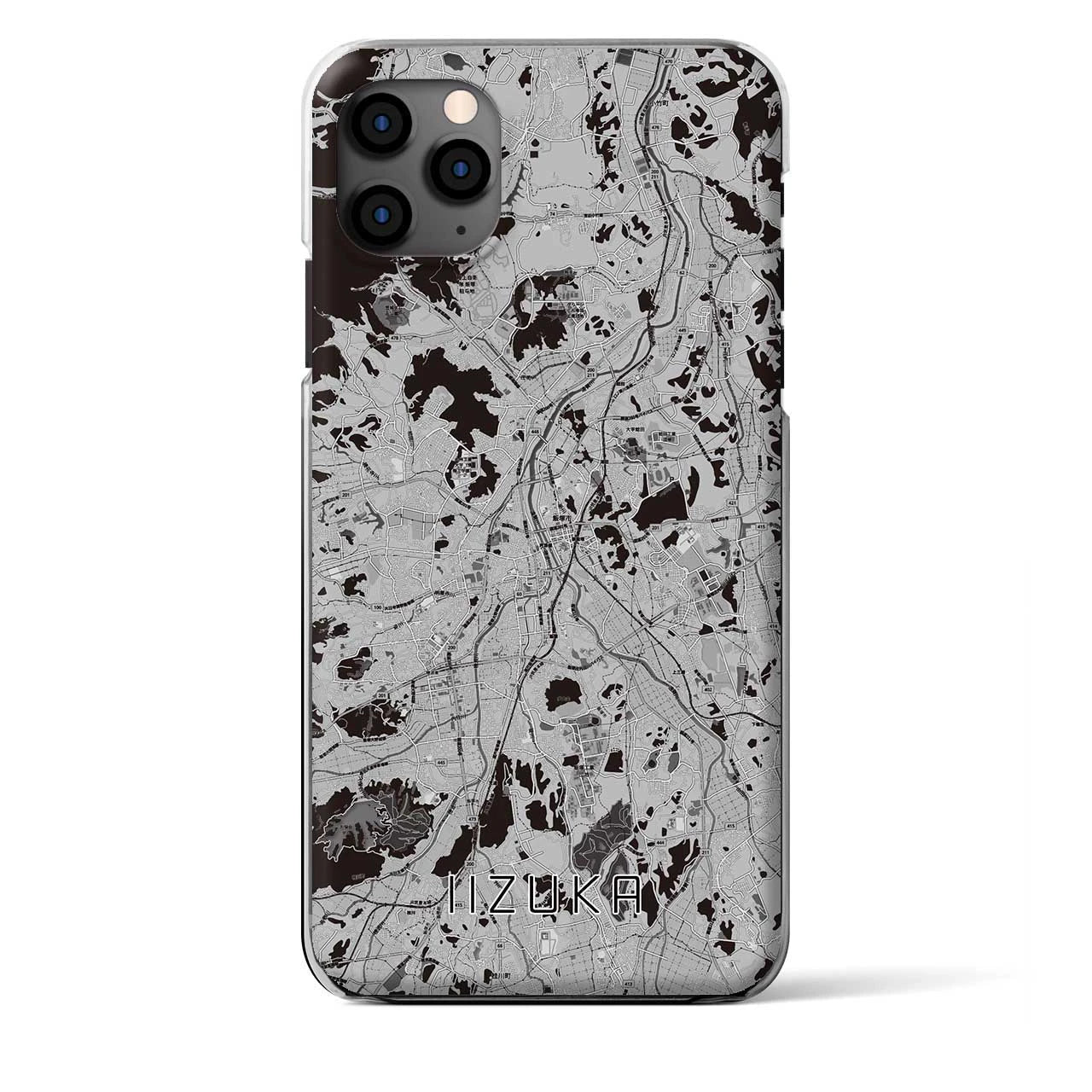 【飯塚（福岡県）】地図柄iPhoneケース（クリアタイプ）