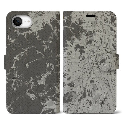 【飯塚（福岡県）】地図柄iPhoneケース（手帳タイプ）