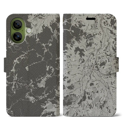 【飯塚（福岡県）】地図柄iPhoneケース（手帳タイプ）