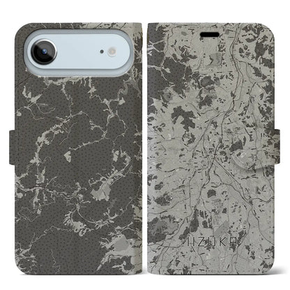 【飯塚（福岡県）】地図柄iPhoneケース（手帳タイプ）