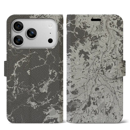 【飯塚（福岡県）】地図柄iPhoneケース（手帳タイプ）