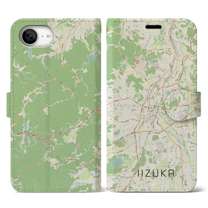 【飯塚（福岡県）】地図柄iPhoneケース（手帳タイプ）