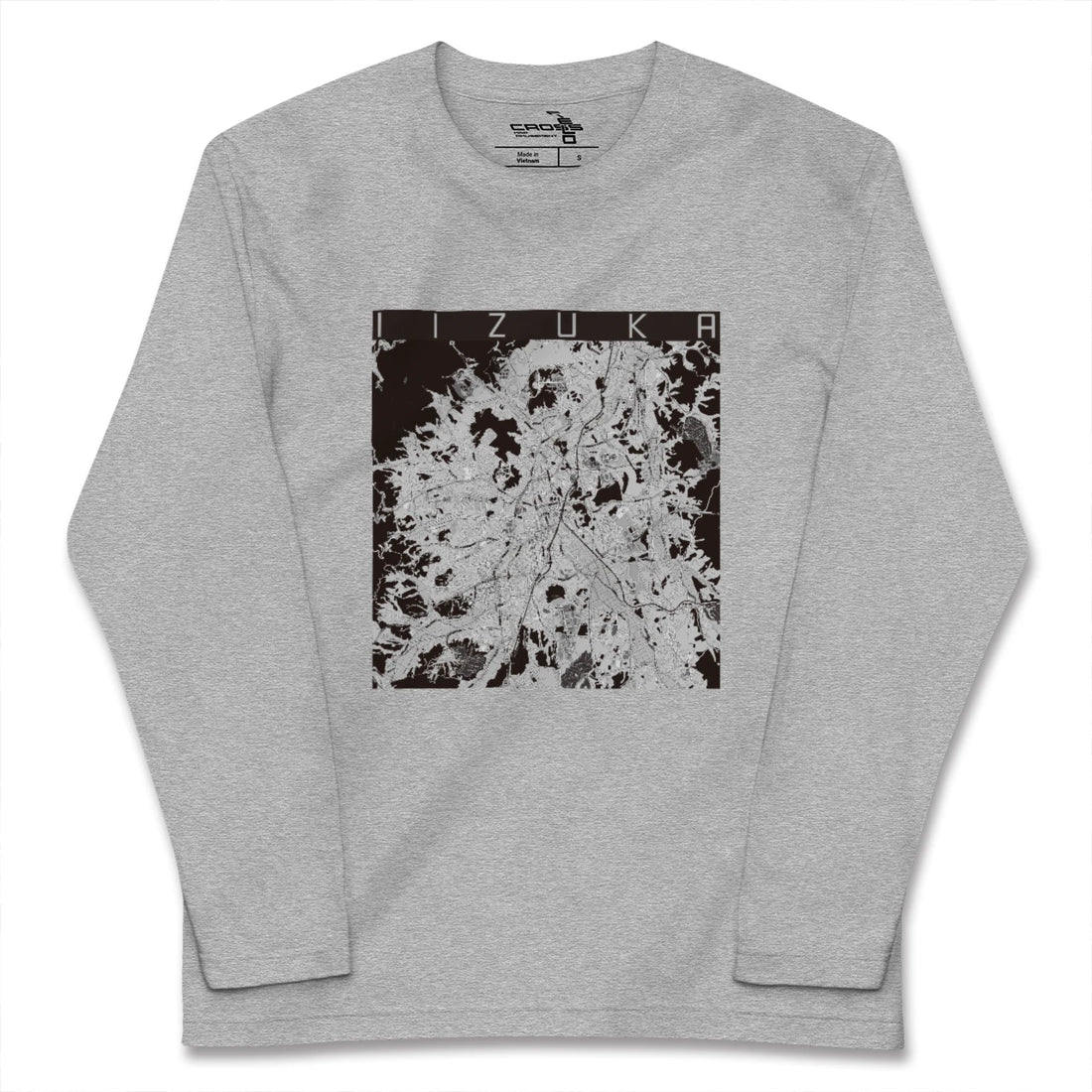 【飯塚（福岡県）】地図柄ロングスリーブTシャツ