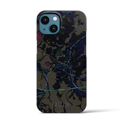 【伊集院（鹿児島県）】地図柄iPhoneケース（バックカバータイプ）