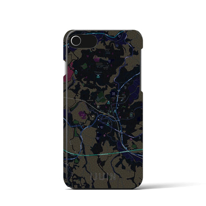 【伊集院（鹿児島県）】地図柄iPhoneケース（バックカバータイプ）