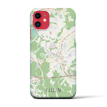 【伊集院（鹿児島県）】地図柄iPhoneケース（バックカバータイプ）