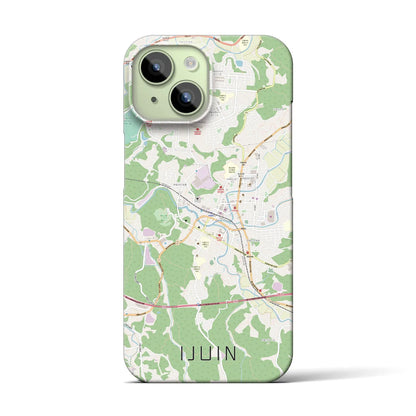 【伊集院（鹿児島県）】地図柄iPhoneケース（バックカバータイプ）