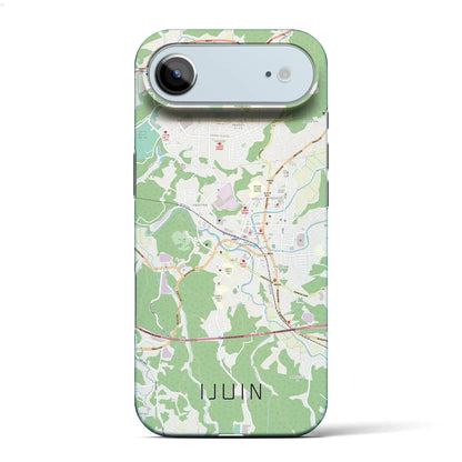 【伊集院（鹿児島県）】地図柄iPhoneケース（バックカバータイプ）