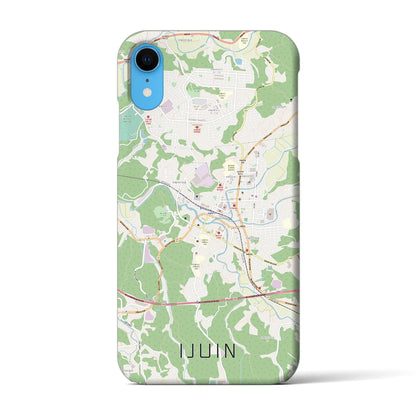 【伊集院（鹿児島県）】地図柄iPhoneケース（バックカバータイプ）