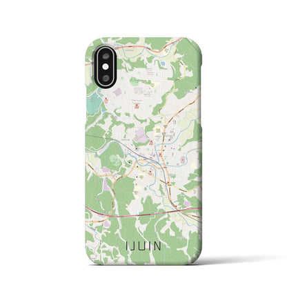 【伊集院（鹿児島県）】地図柄iPhoneケース（バックカバータイプ）