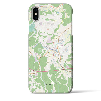 【伊集院（鹿児島県）】地図柄iPhoneケース（バックカバータイプ）
