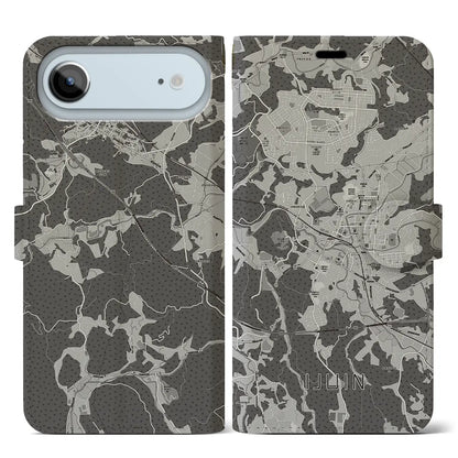 【伊集院（鹿児島県）】地図柄iPhoneケース（手帳タイプ）