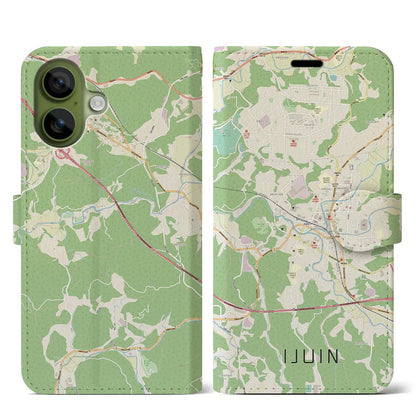 【伊集院（鹿児島県）】地図柄iPhoneケース（手帳タイプ）