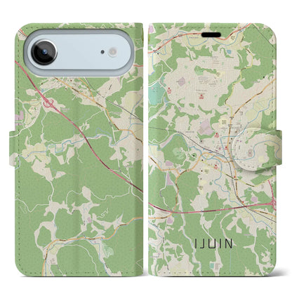 【伊集院（鹿児島県）】地図柄iPhoneケース（手帳タイプ）