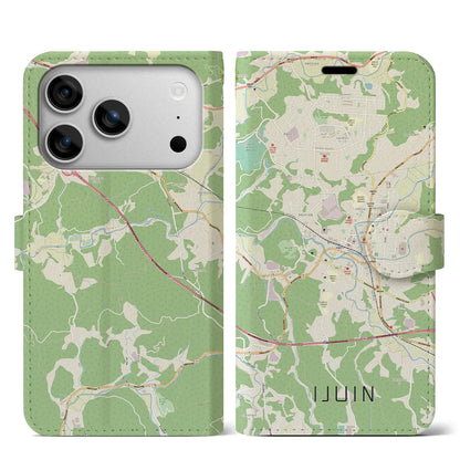 【伊集院（鹿児島県）】地図柄iPhoneケース（手帳タイプ）