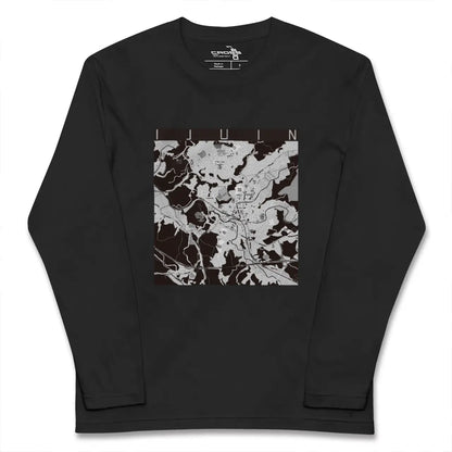 【伊集院（鹿児島県）】地図柄ロングスリーブTシャツ