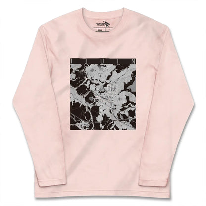 【伊集院（鹿児島県）】地図柄ロングスリーブTシャツ