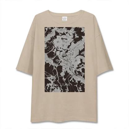 【伊集院（鹿児島県）】地図柄ビッグシルエットTシャツ