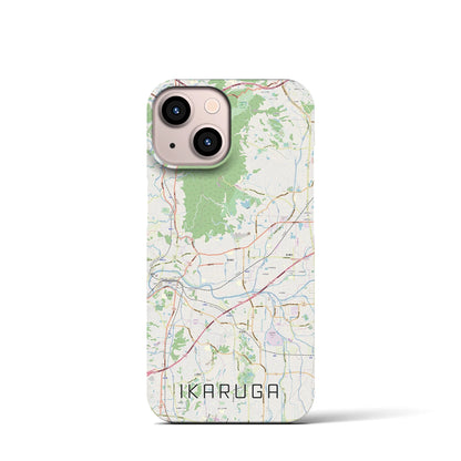 【斑鳩（奈良県）】地図柄iPhoneケース（バックカバータイプ）