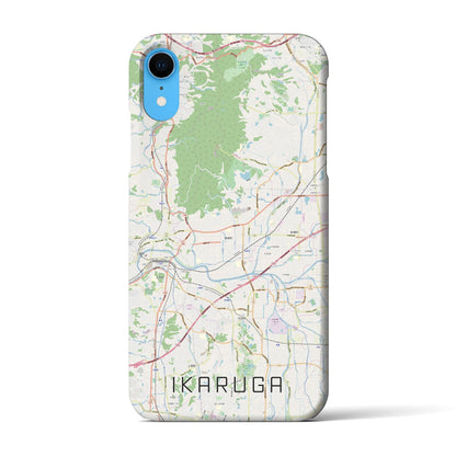 【斑鳩（奈良県）】地図柄iPhoneケース（バックカバータイプ）