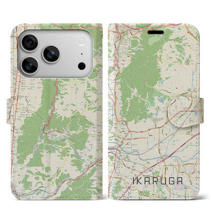 【斑鳩（奈良県）】地図柄iPhoneケース（手帳タイプ）