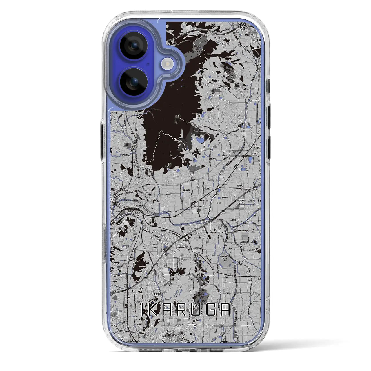 【斑鳩（奈良県）】地図柄iPhoneケース（MagSafeタイプ）