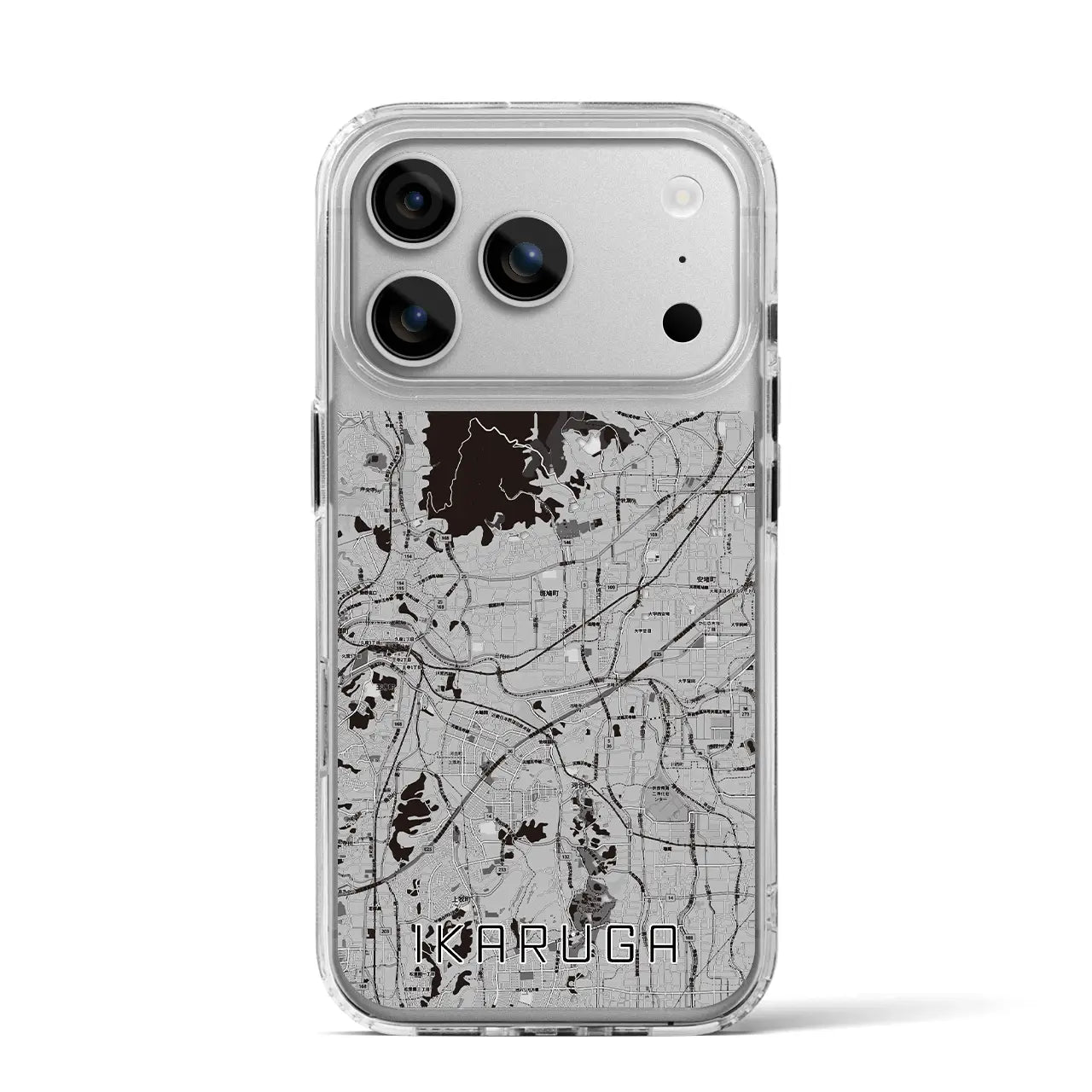 【斑鳩（奈良県）】地図柄iPhoneケース（MagSafeタイプ）