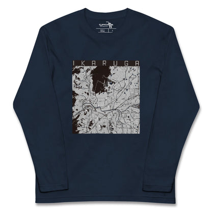 【斑鳩（奈良県）】地図柄ロングスリーブTシャツ