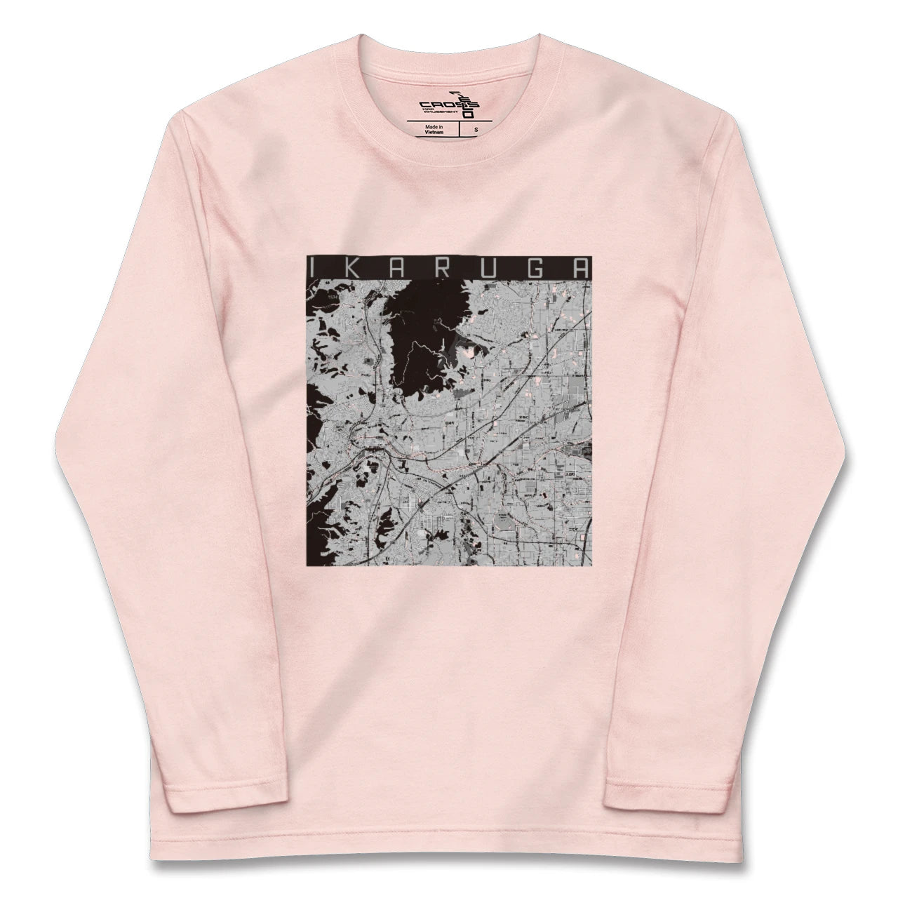 【斑鳩（奈良県）】地図柄ロングスリーブTシャツ