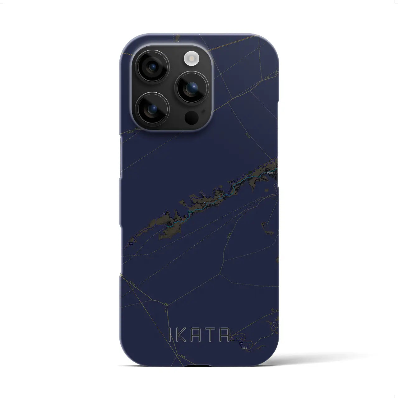 【伊方（愛媛県）】地図柄iPhoneケース（バックカバータイプ）