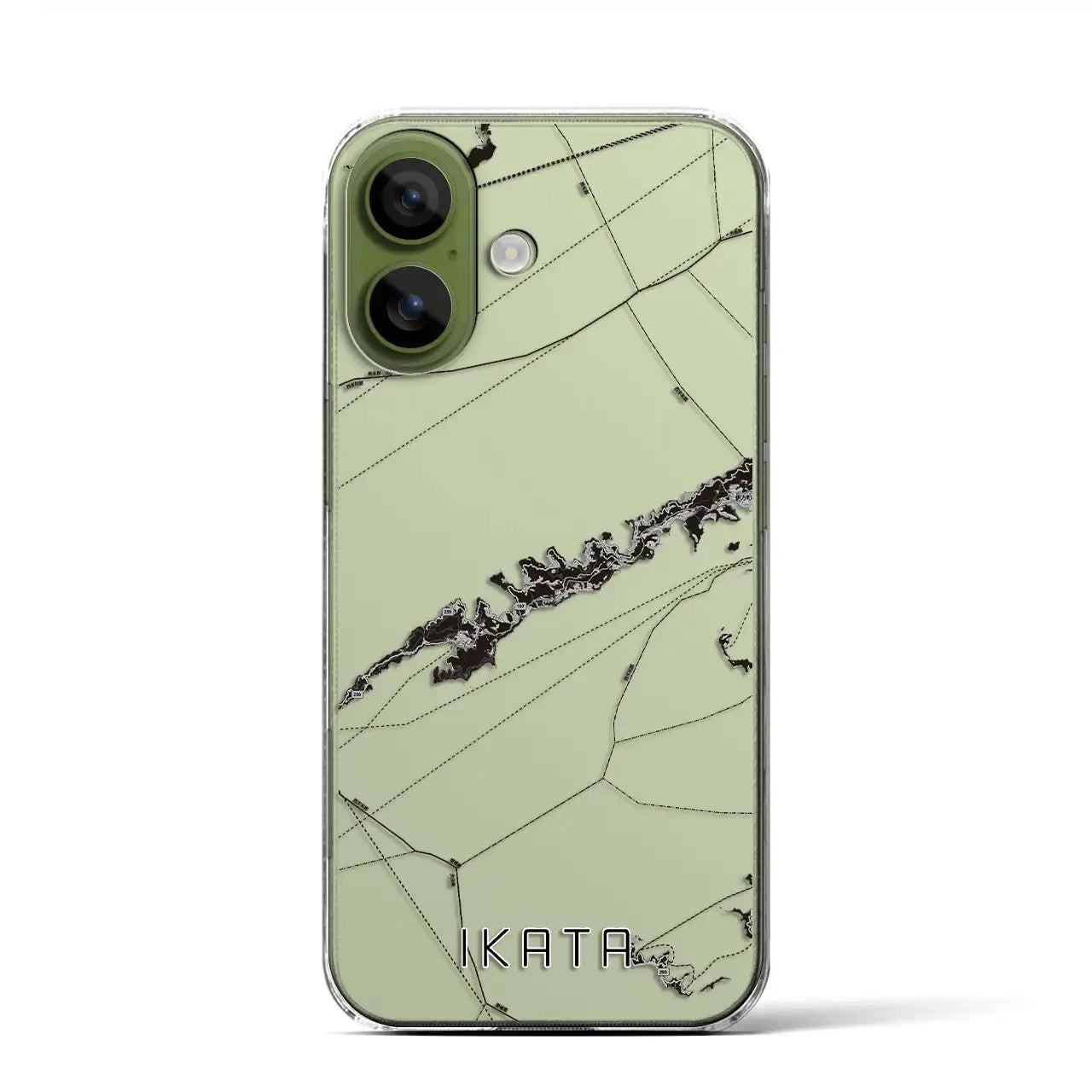 【伊方（愛媛県）】地図柄iPhoneケース（クリアタイプ）