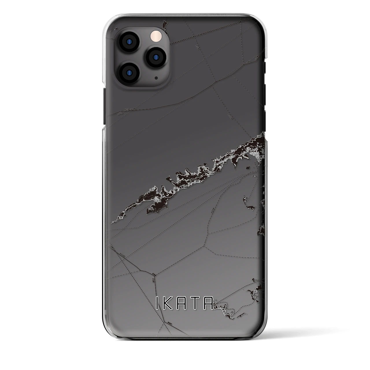 【伊方（愛媛県）】地図柄iPhoneケース（クリアタイプ）