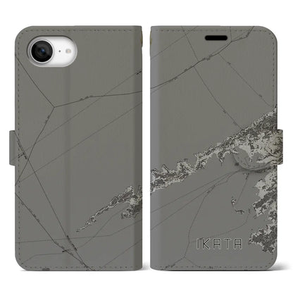 【伊方（愛媛県）】地図柄iPhoneケース（手帳タイプ）