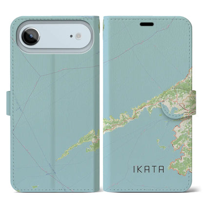 【伊方（愛媛県）】地図柄iPhoneケース（手帳タイプ）