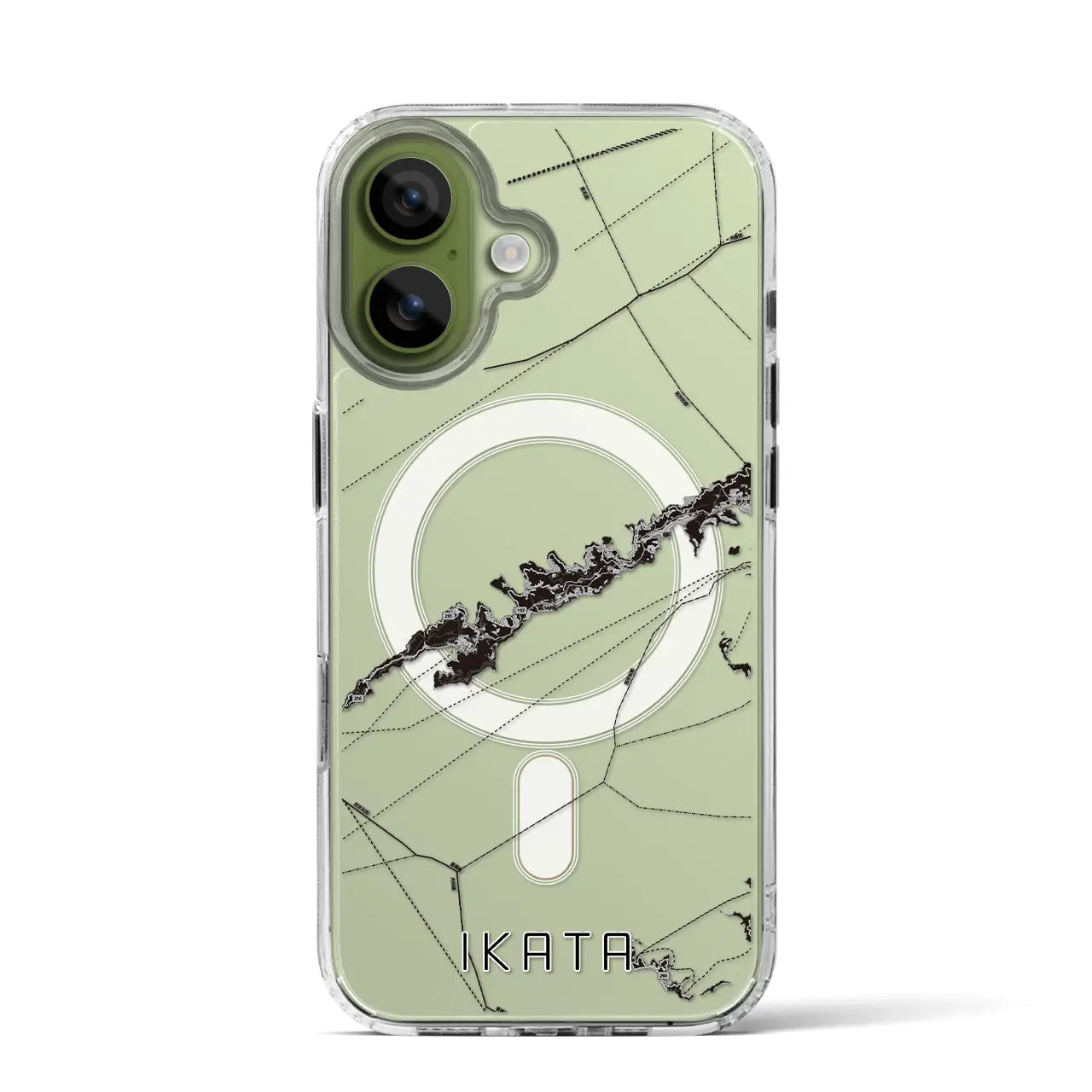 【伊方（愛媛県）】地図柄iPhoneケース（MagSafeタイプ）