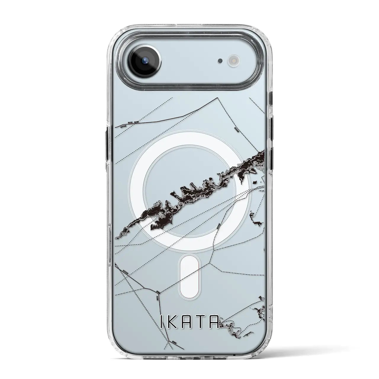 【伊方（愛媛県）】地図柄iPhoneケース（MagSafeタイプ）