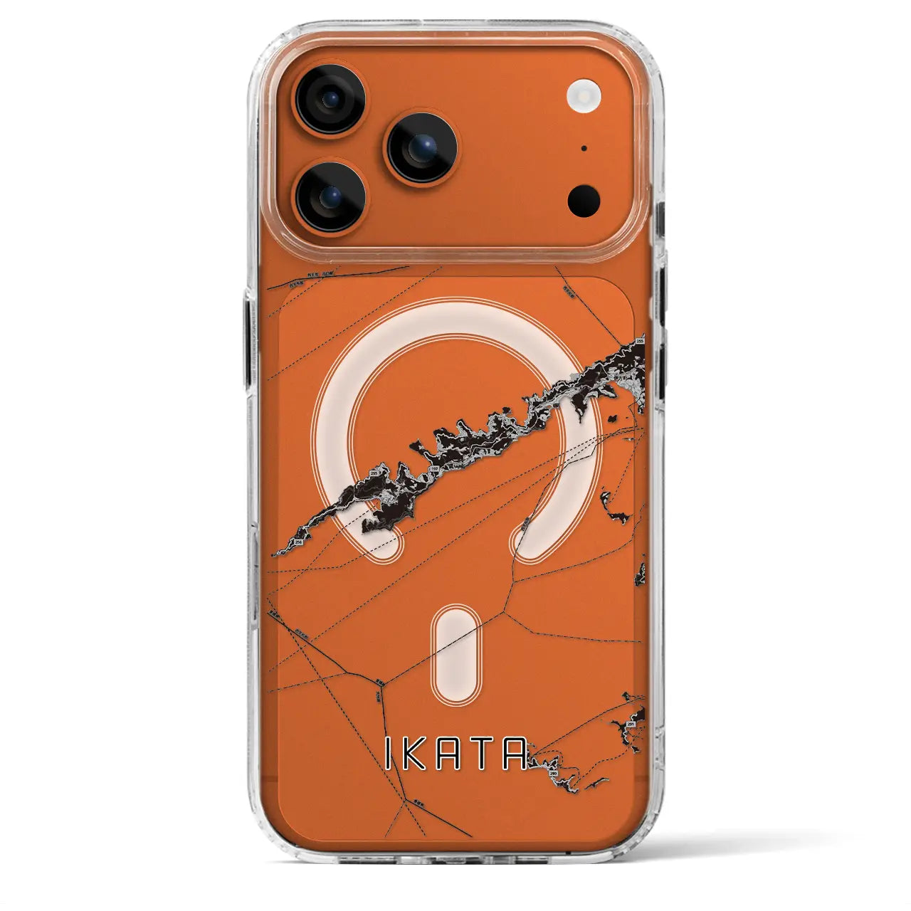 【伊方（愛媛県）】地図柄iPhoneケース（MagSafeタイプ）