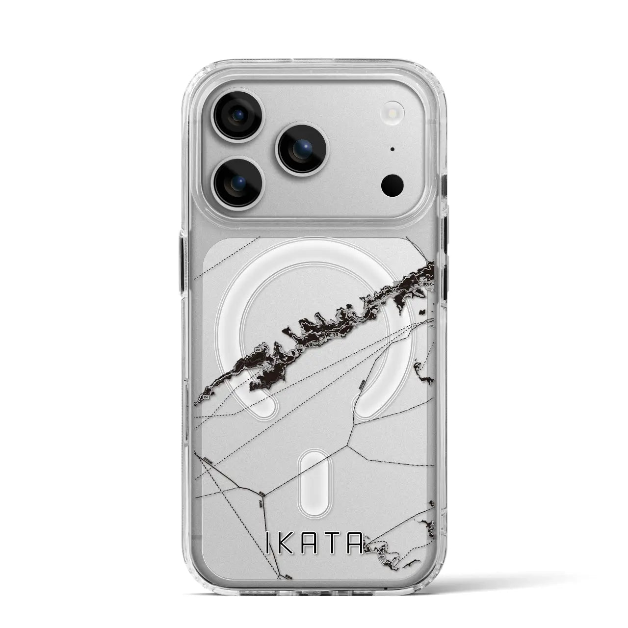 【伊方（愛媛県）】地図柄iPhoneケース（MagSafeタイプ）