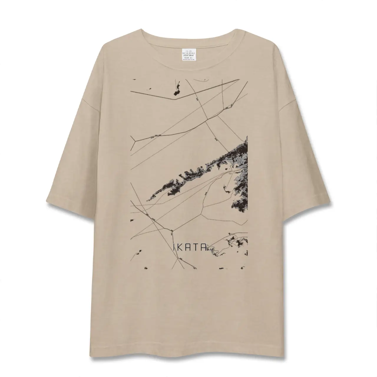 【伊方（愛媛県）】地図柄ビッグシルエットTシャツ