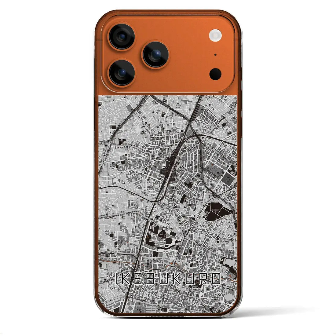 【池袋（東京都）】地図柄iPhoneケース（クリアタイプ）