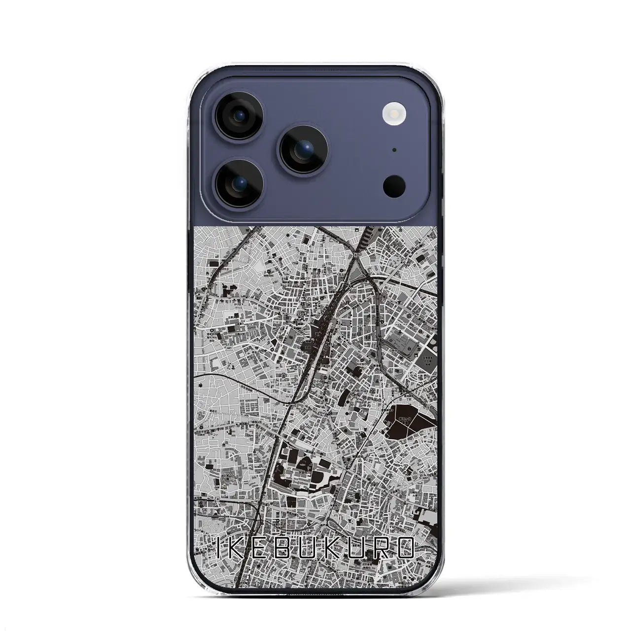【池袋（東京都）】地図柄iPhoneケース（クリアタイプ）
